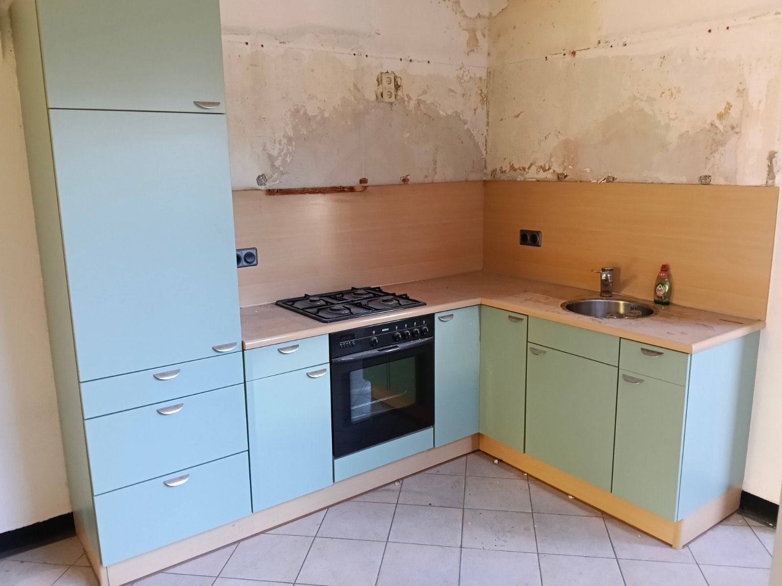 ZELF DEMONTEREN Hoekkeuken met oven en fornuis - 171x250cm, Ophalen, Gebruikt, Overige kleuren, Hoekkeuken