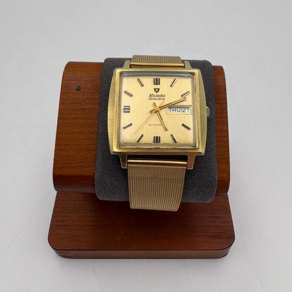 Nivada Grenchen automatic vintage horloge - Met garantie, Sieraden, Tassen en Uiterlijk, Ruilrijk, Zo goed als nieuw, Info@ruilrijk.nl