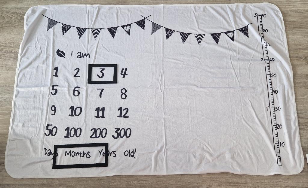 Mijlpaaldeken, Ophalen of Verzenden, Zo goed als nieuw, Kraamcadeau