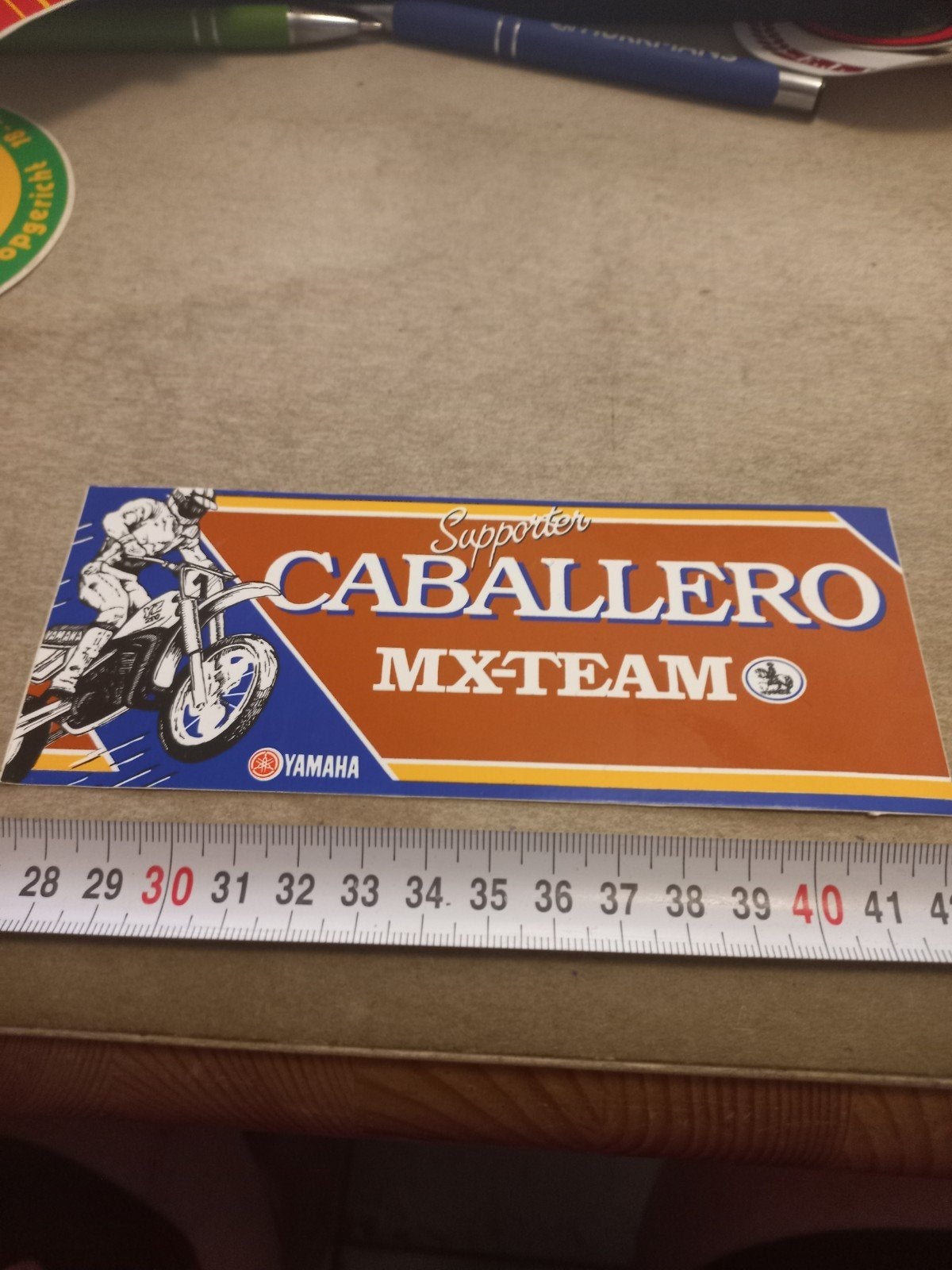 Caballero MX-Team Supporter Sticker Yamaha, Verzamelen, Ophalen of Verzenden, Nieuw, Auto of Motor