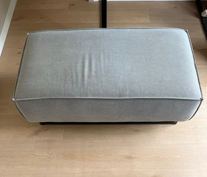 DFS Madeira Hocker / Poef – Silver – Zeer nette staat, Ophalen, Zo goed als nieuw, Vierkant
