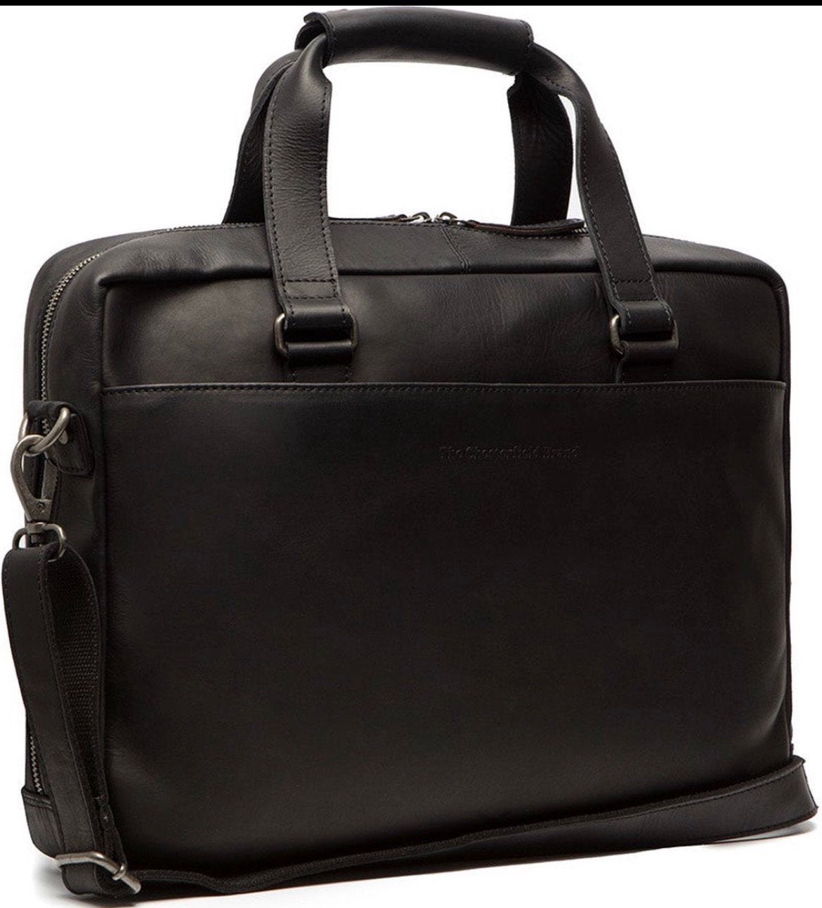 The Chesterfield Brand Manhattan- leren laptoptas Black, Computers en Software, Laptoptassen, 12 inch of minder, Nieuw, Ophalen of Verzenden