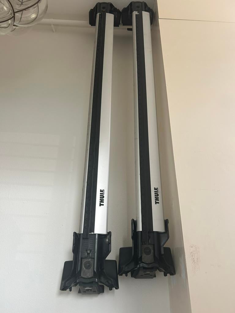Thule dakdragerset + fietsendrager – Polestar 2 (2020+), Ophalen, 2 fietsen, Gebruikt, Dakdrager