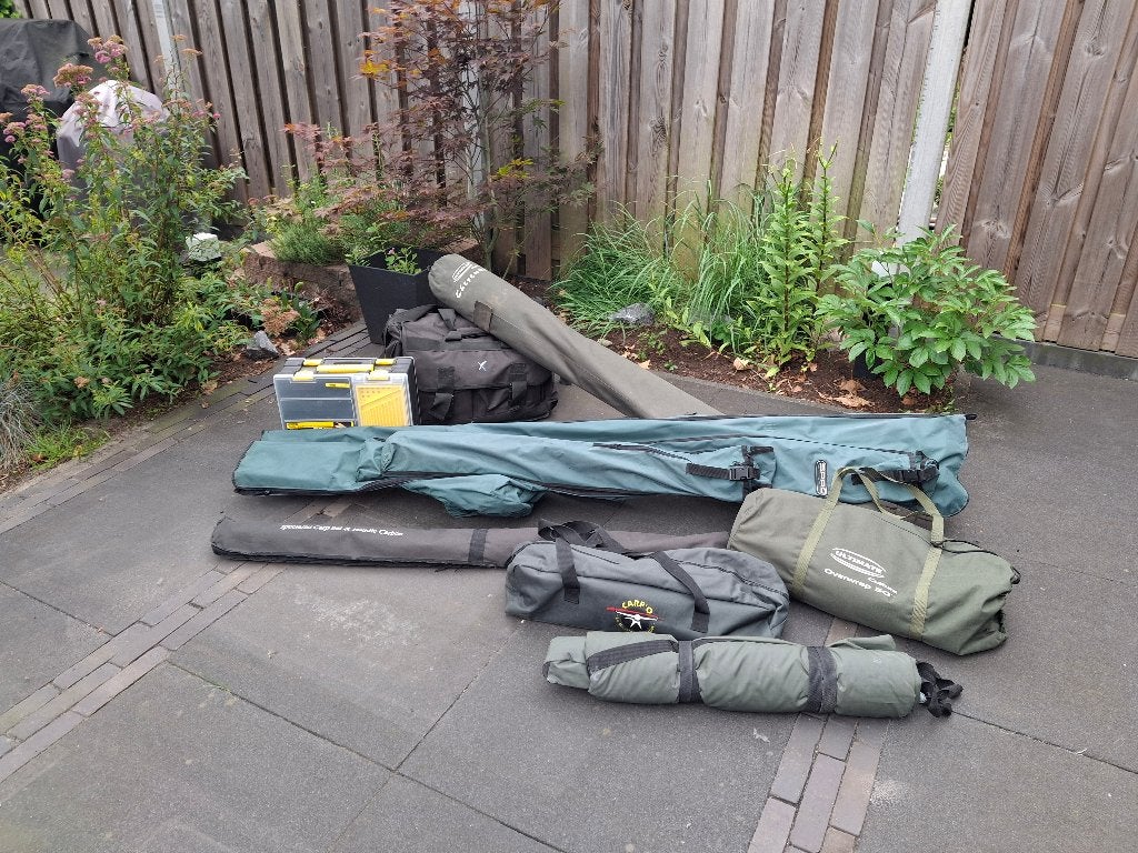 Karperset compleet, Watersport en Boten, Hengelsport | Karpervissen, Gebruikt, Complete set, Ophalen