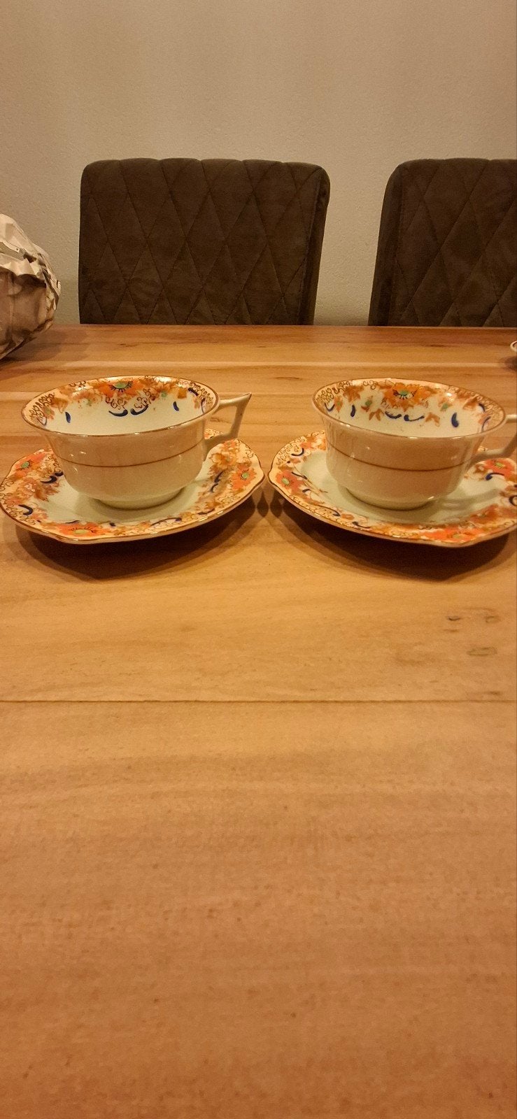 Set Antieke Kop en Schotel – York Silvercrown (Imari-stijl), Ophalen