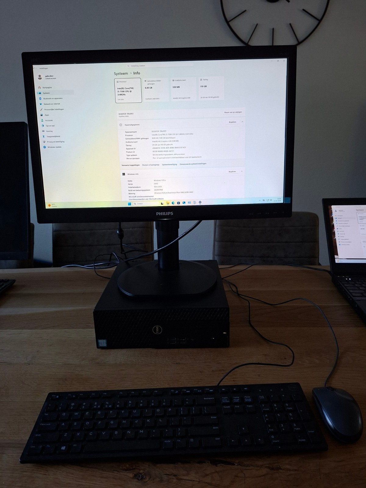 Dell OptiPlex 3050 SFF i5-7500 8GB RAM 120GB SSD Win 11 Pro, Computers en Software, Ophalen, Dell optiplex, 8 GB, Zo goed als nieuw