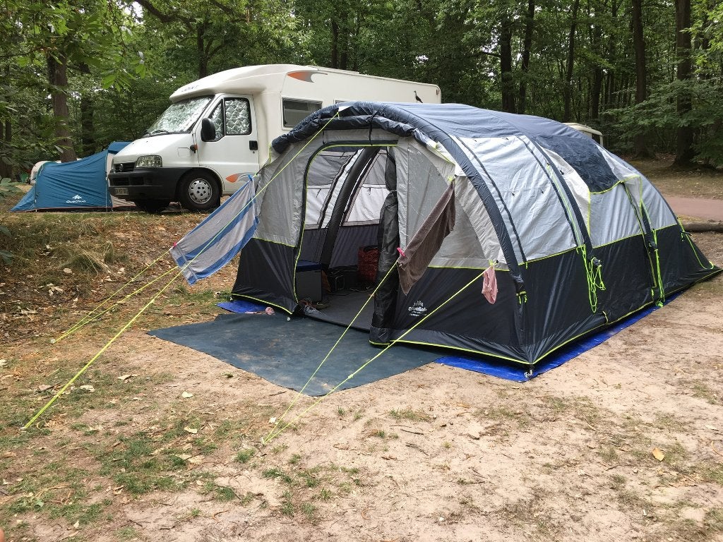 Obelink Stockholm 6 Easy Air tunneltent 6 pers, incl pomp., Ophalen of Verzenden, Zo goed als nieuw, Tot en met 6