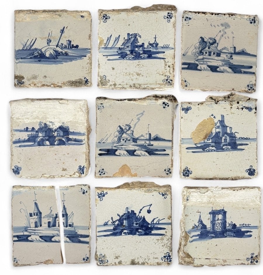921. Delfts blauwe tegels – Hollandse landschappen
