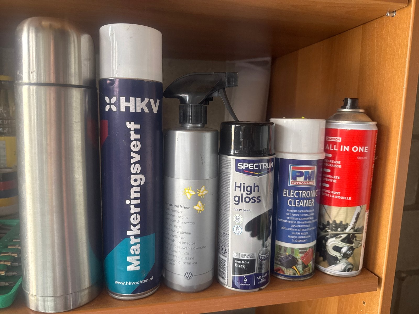HKV Markeringsverf en Spectrum High Gloss Spray Paint, Ophalen, Zwart, Nieuw, Verf