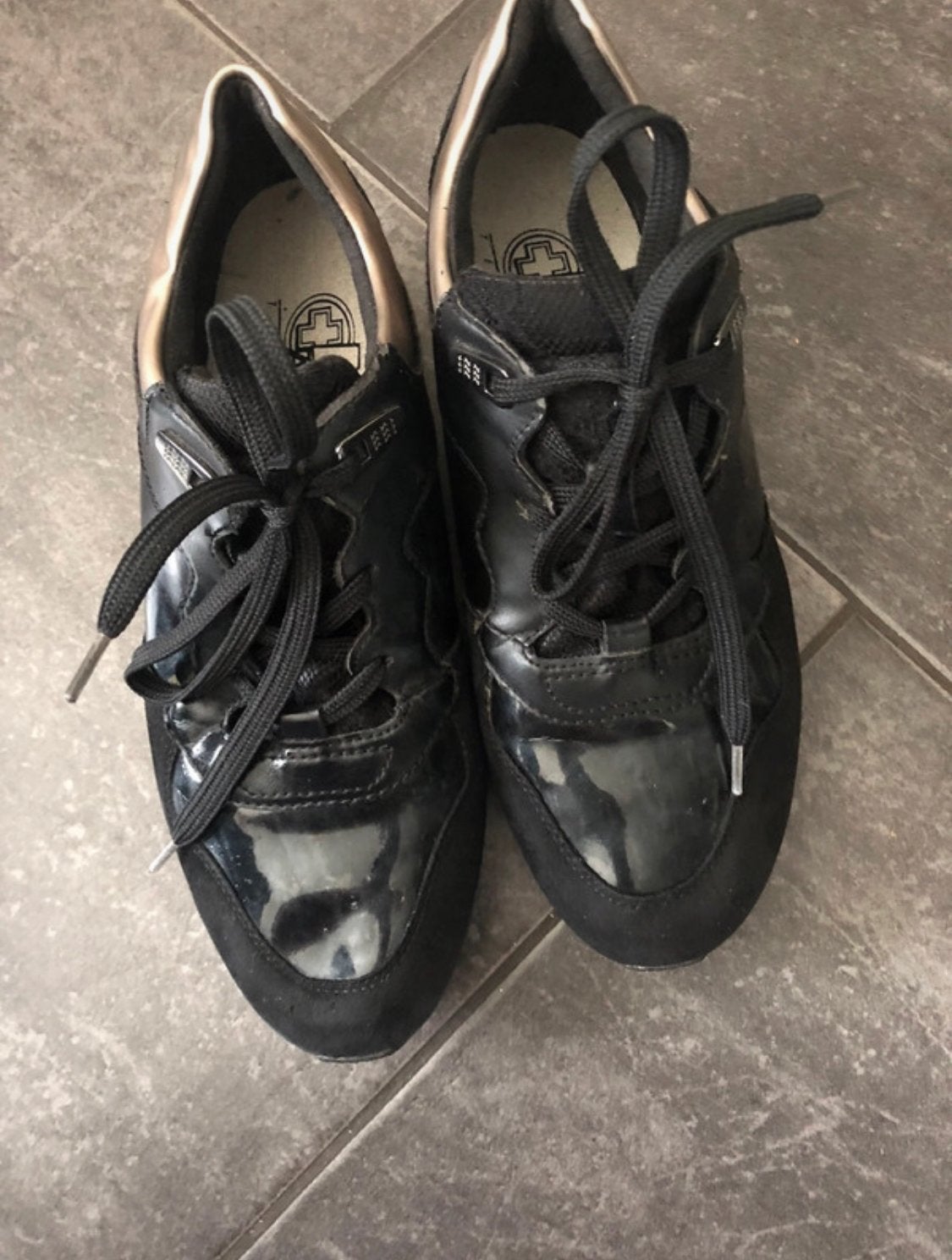 Geox sneakers met orthopedisch voetbed maat 38, Zwart, Ophalen of Verzenden, Sneakers of Gympen, Zo goed als nieuw
