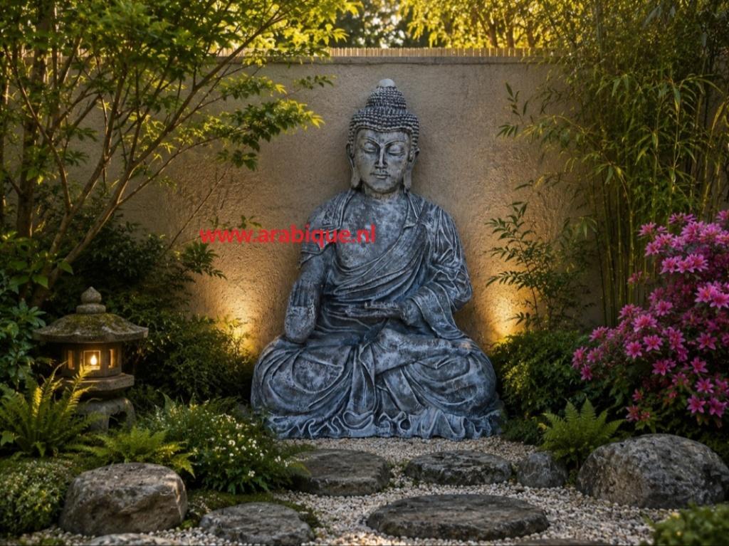 Boeddha  XXL beeld    ., Tuin en Terras, Tuinbeelden, Ophalen of Verzenden, Nieuw, Kunststof, Boeddhabeeld