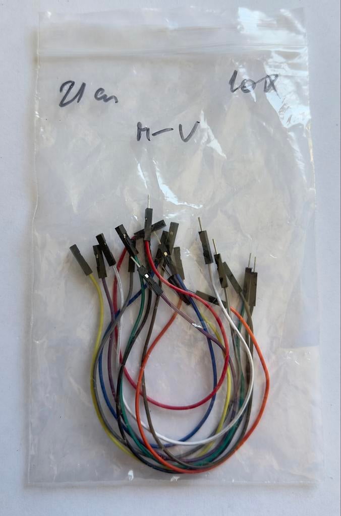 Flexibele Breadboard Kabel Male-Female 10 Stuks - 21,5 cm, Ophalen of Verzenden, Nieuw