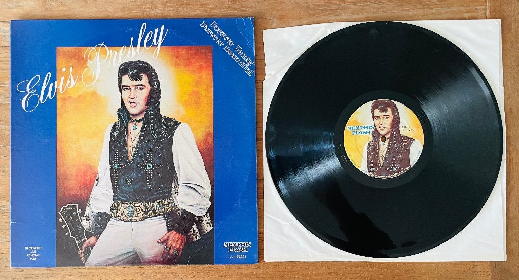 Elvis - Forever Young Forever Beautiful - Import LP - 1978, Cd's en Dvd's, Vinyl | Pop, Gebruikt, Pop, LP, Beschermende buitenhoes