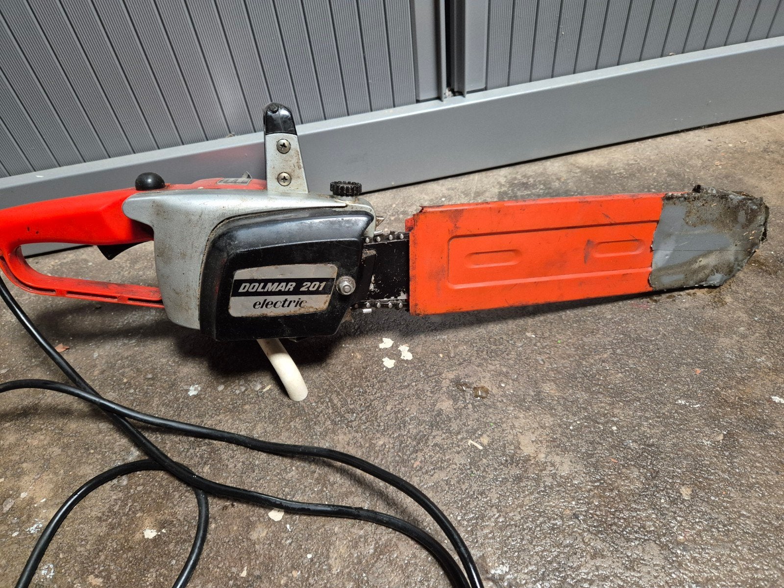 Dolmar 201 Electric Kettingzaag - Vintage en Krachtig, Ophalen, Gebruikt, Kettingzaag, 600 tot 1200 watt