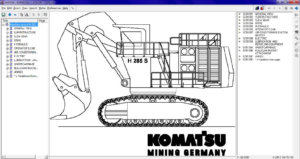 Komatsu LinkOne CE Europe [2017], Verzenden