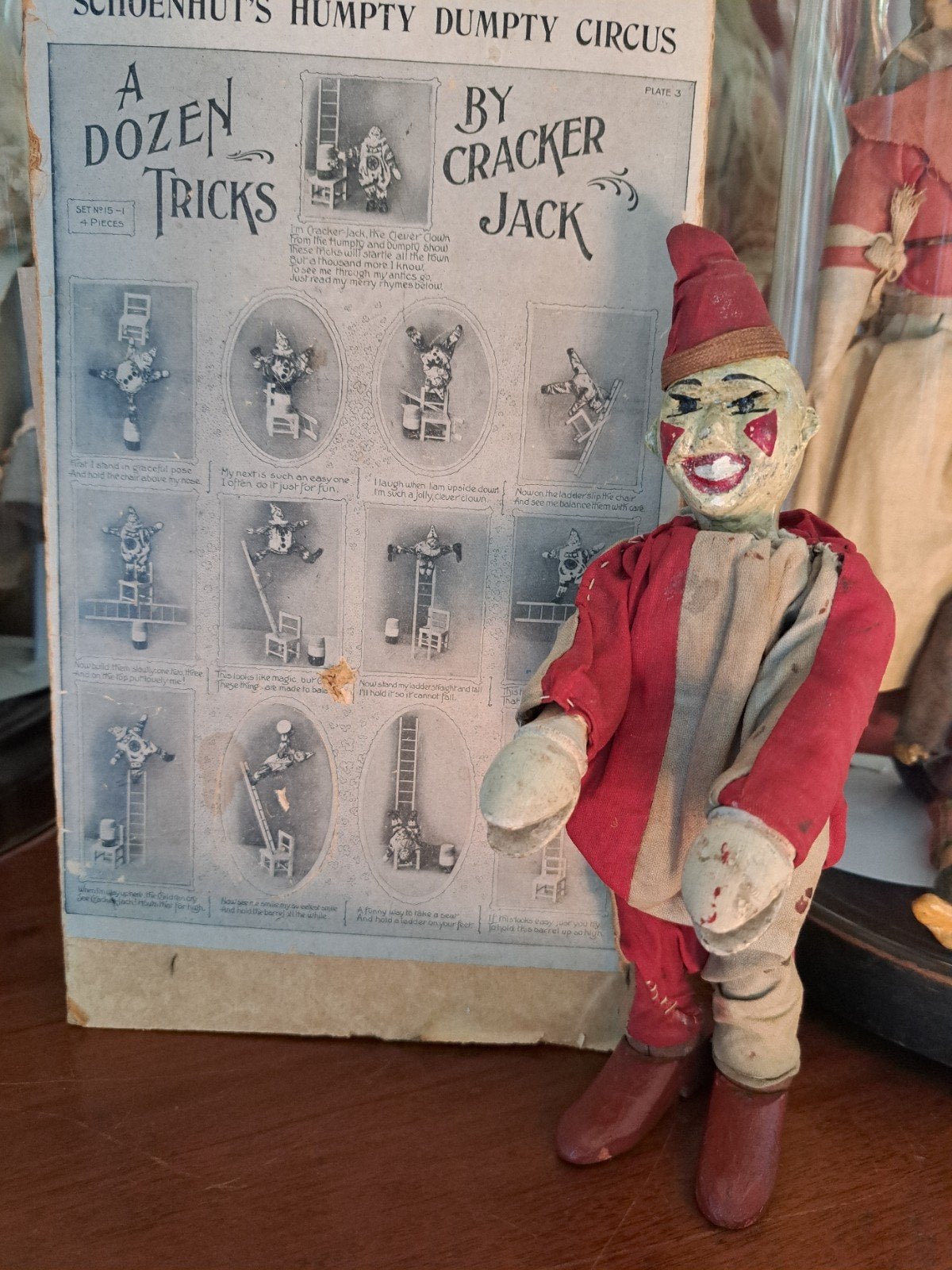 schoenhut clowntje plus afbeelding  nu €100, Antiek en Kunst, Verzenden