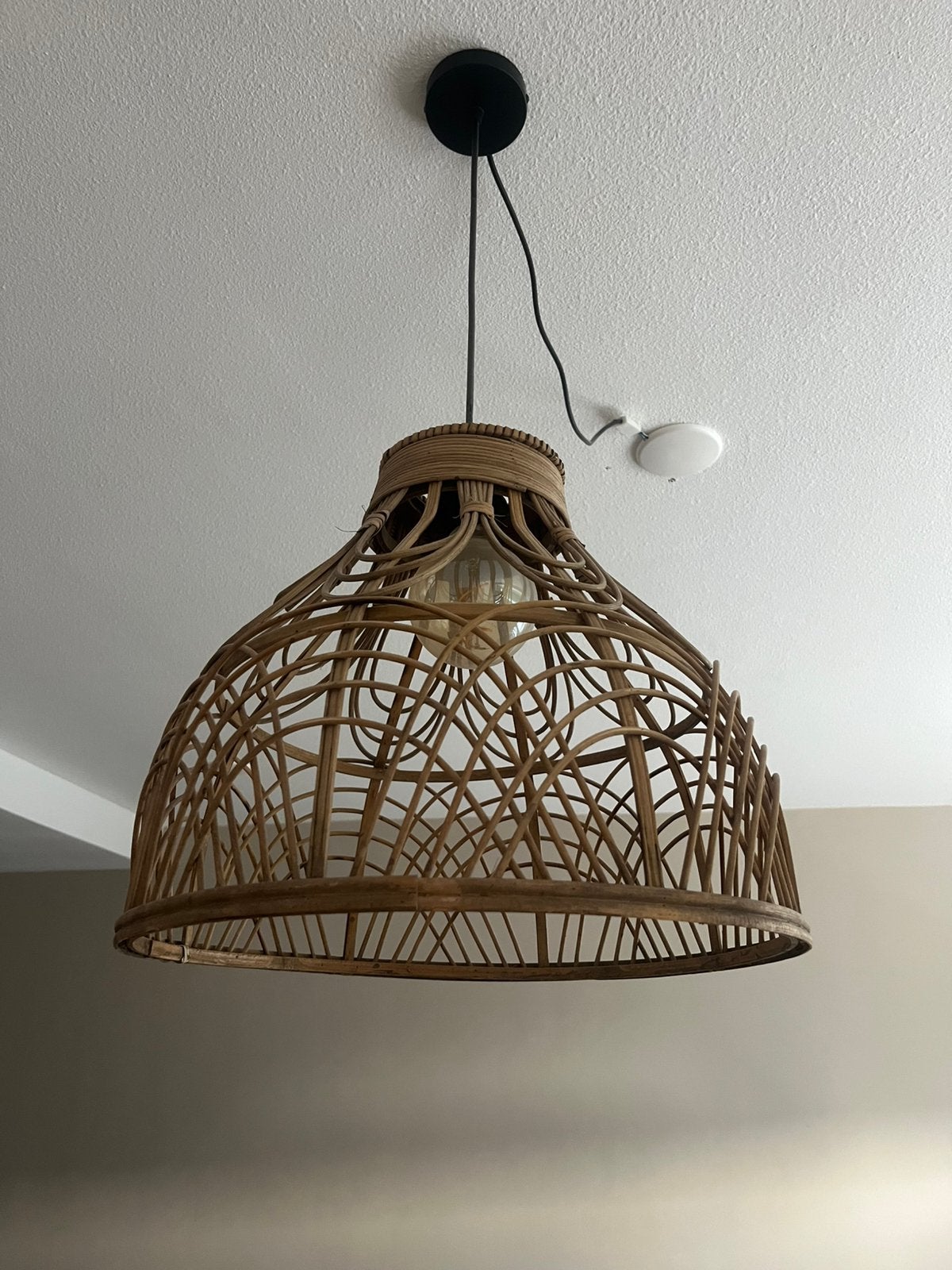 Rieten lamp, Ophalen, Zo goed als nieuw