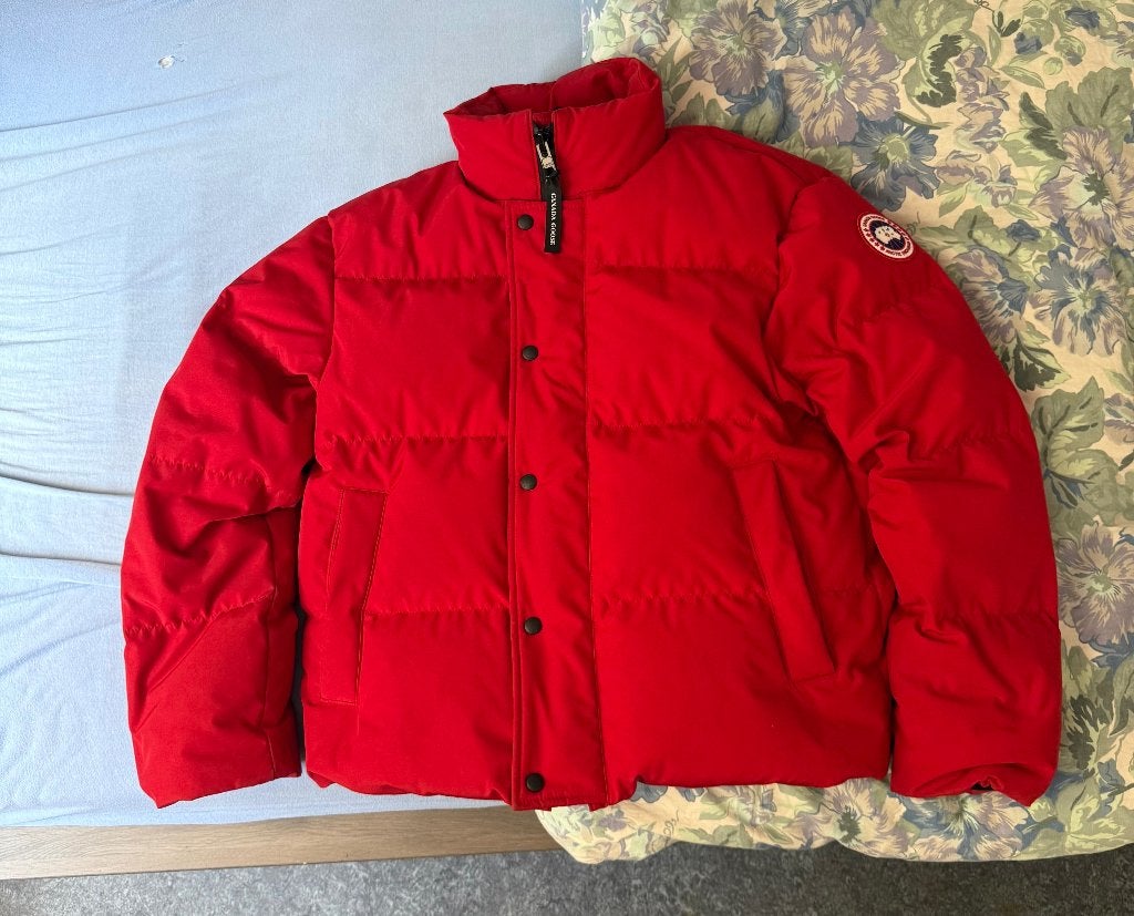 Canada Goose Bayview Parka, Kleding | Heren, Jassen | Winter, Zo goed als nieuw, Maat 46 (S) of kleiner, Rood, Ophalen of Verzenden