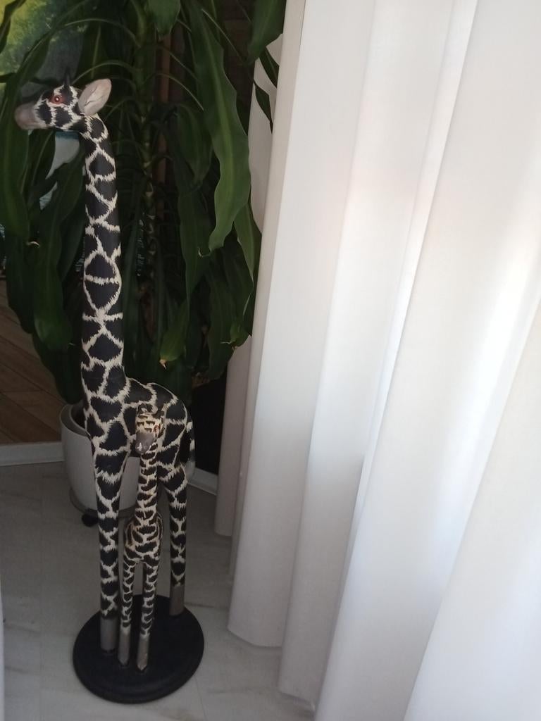 Decoratieve Giraffe Beelden - Moeder en Kind, Verzamelen, Beelden en Beeldjes, Ophalen of Verzenden, Zo goed als nieuw, Mens