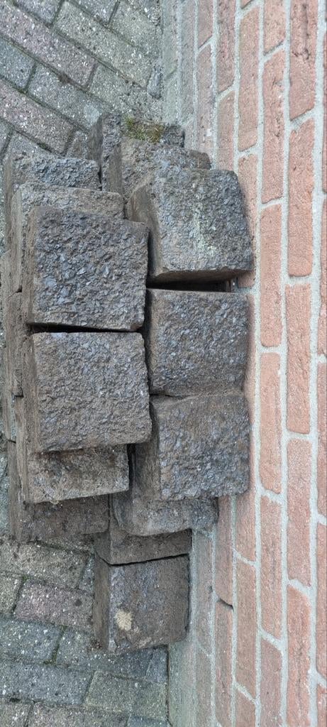 Stenen Keien 16x16x9,5 cm - 130 stuks, Tuin en Terras, Tegels en Klinkers, Ophalen, Gebruikt, Minder dan 5 m²