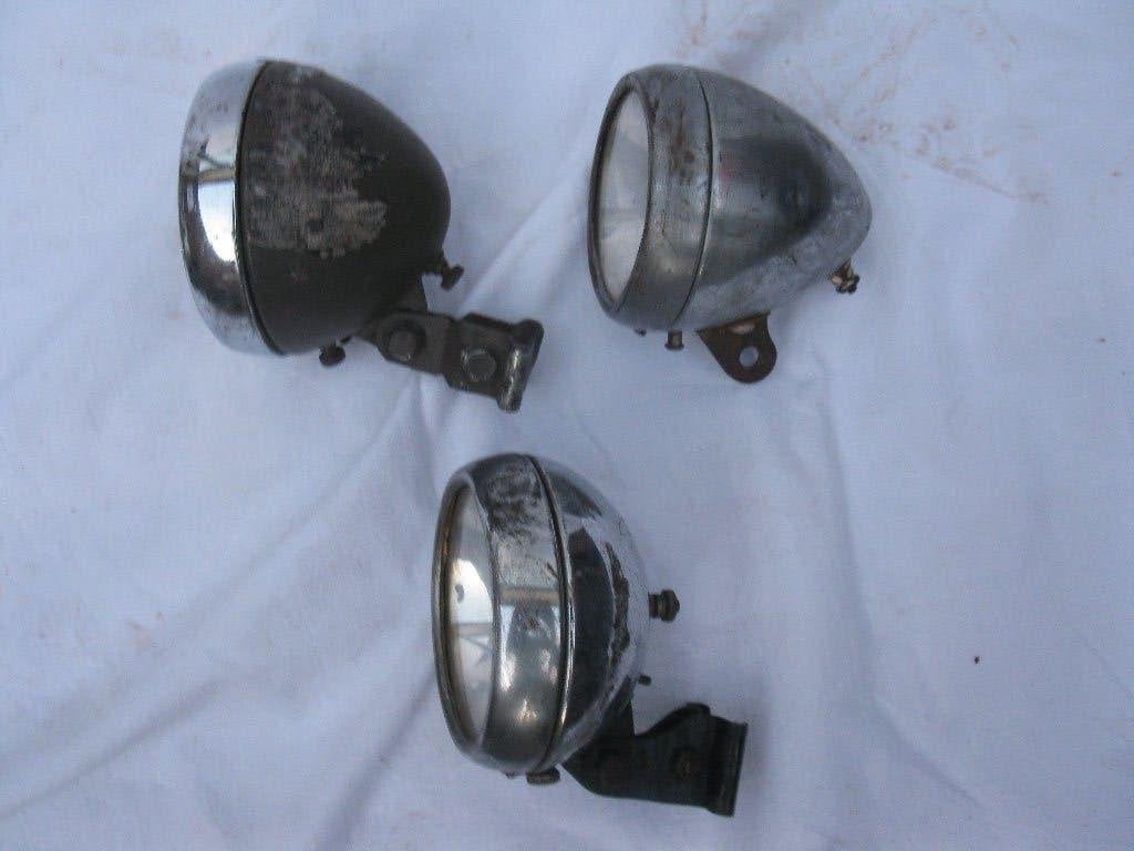 3 x oude koplamp voor fiets, Ophalen of Verzenden, Dynamo, Voorlicht