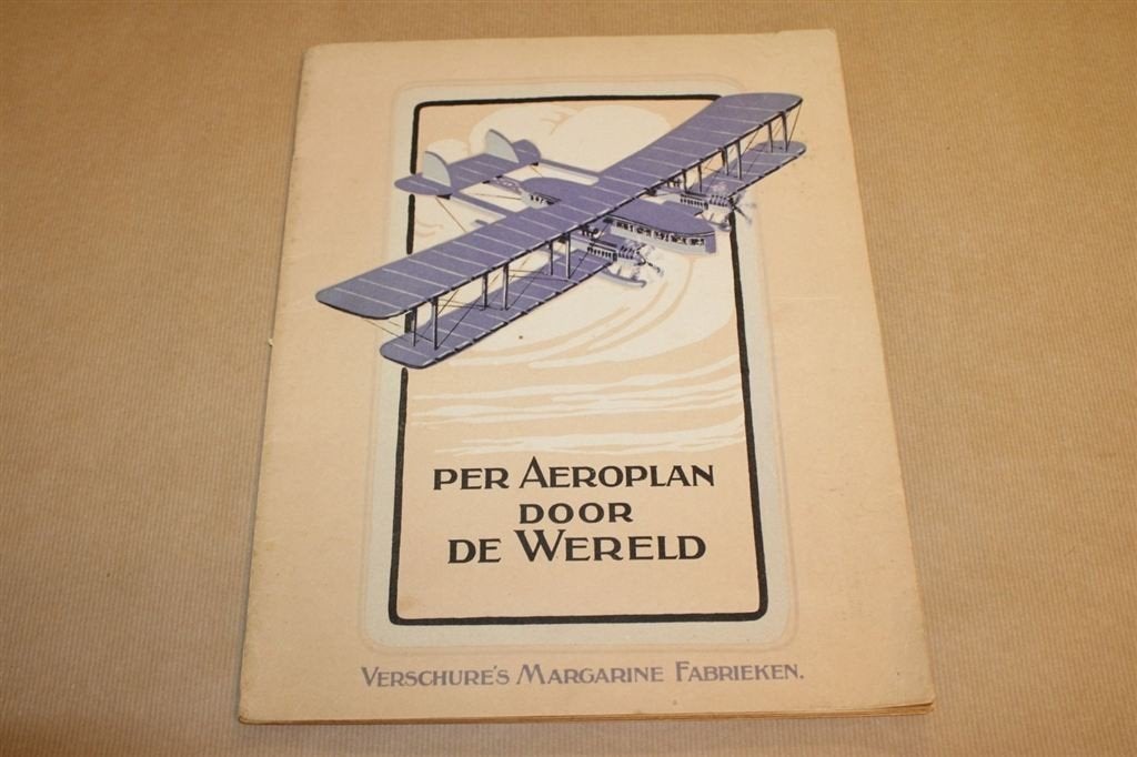 Plaatjesalbum - Per Aeroplan door de wereld - 1921, Ophalen of Verzenden, Zo goed als nieuw