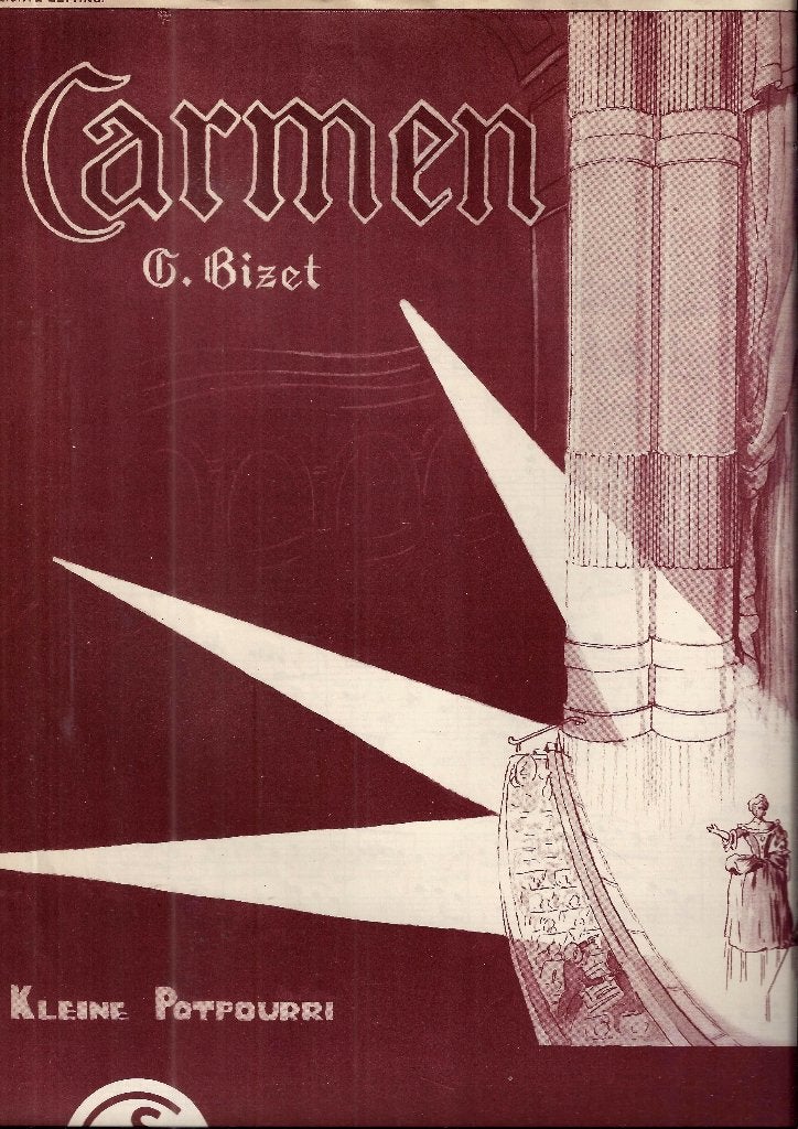 Ba62 bladmuziek carmen g bizet, Ophalen of Verzenden, Gebruikt, Artiest of Componist, Klassiek
