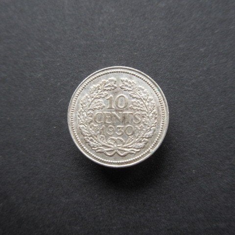 10 Cent 1930 Nederland XF, Zilver, Ophalen of Verzenden, 10 cent, Koningin Wilhelmina