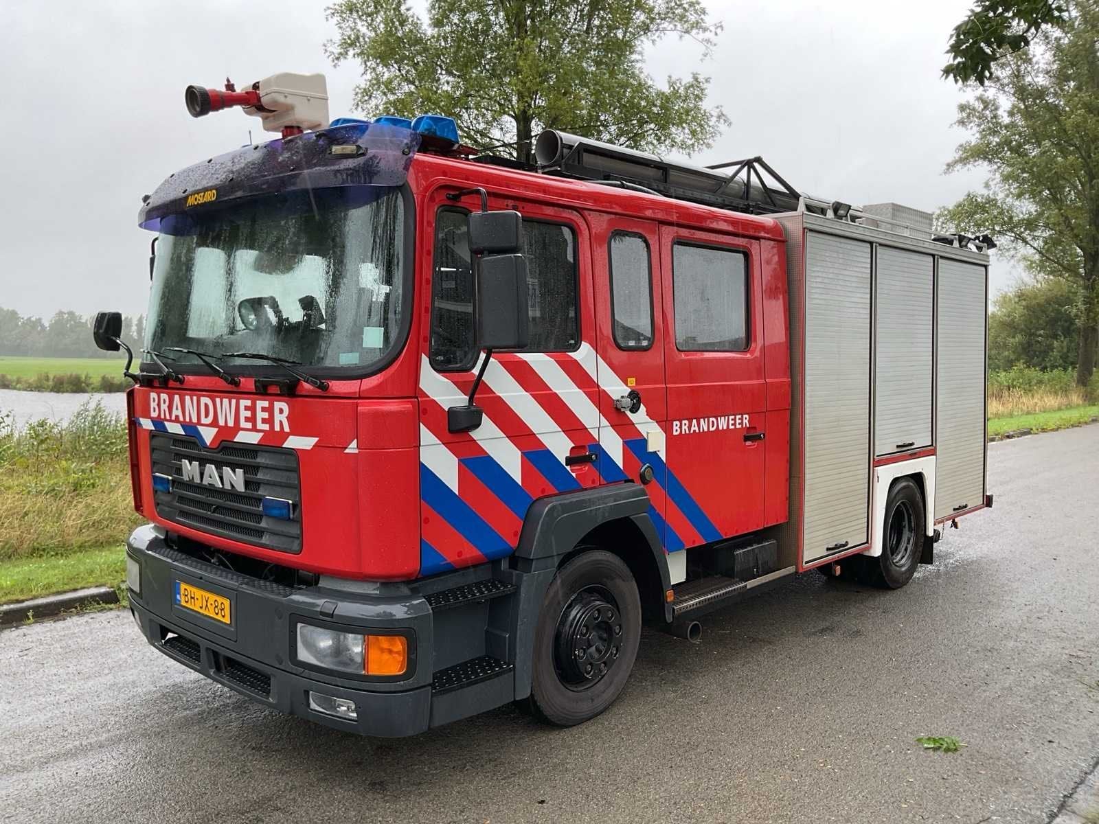 1999 - MAN - 14M 4x2 - Brandweerwagen, Auto's, Euro 2, 10280 kg, Gebruikt, Overige carrosserieën
