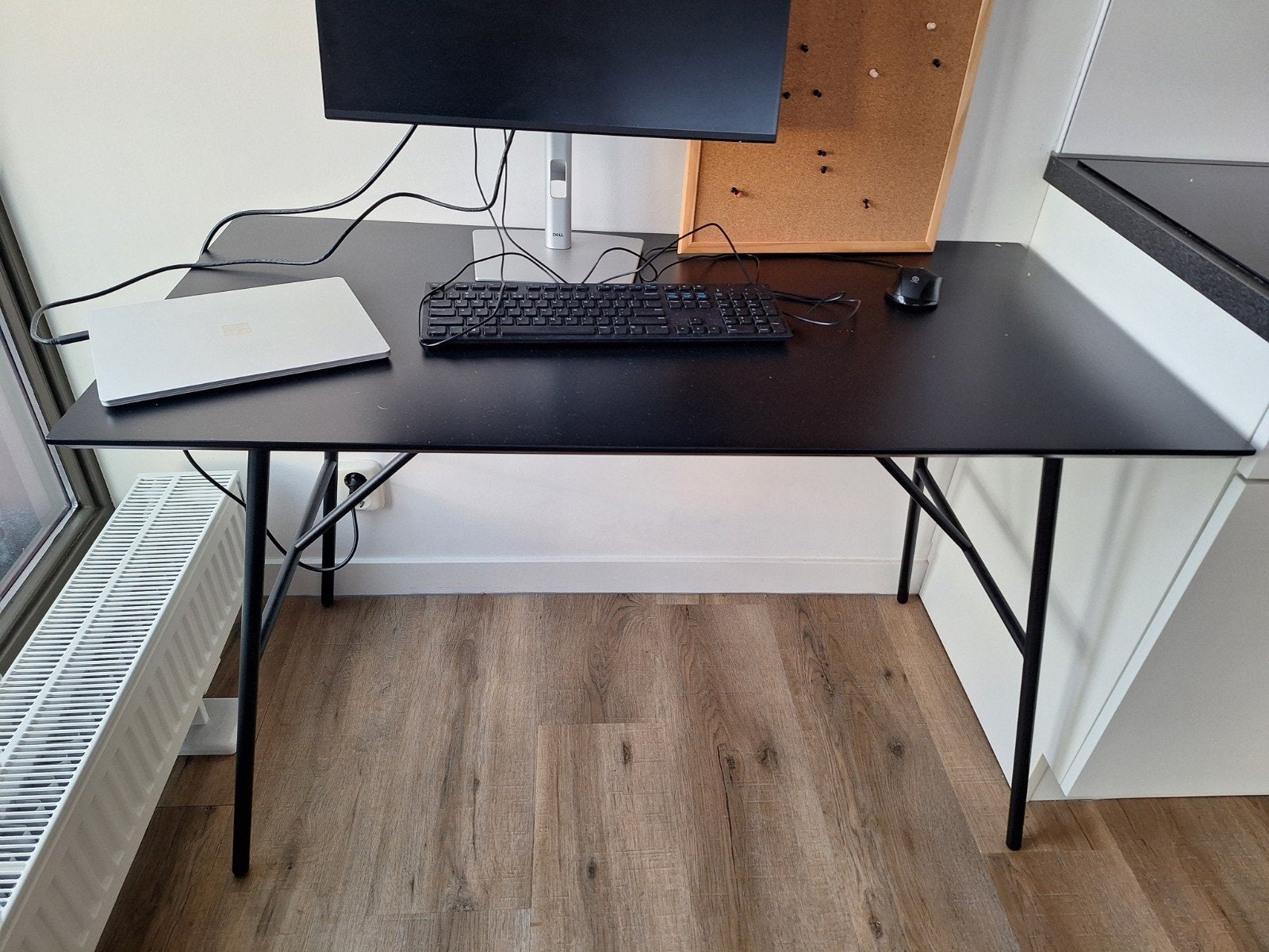 Zwart bureau/tafel 60x120 cm - ideaal voor thuiswerkplek, Ophalen