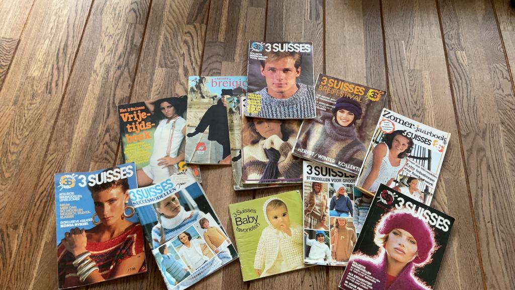 3 suisses breiboeken breien 70s 80s, 11 stuks, Boeken, Tijdschriften en Kranten, Ophalen of Verzenden, Zo goed als nieuw, Damesbladen