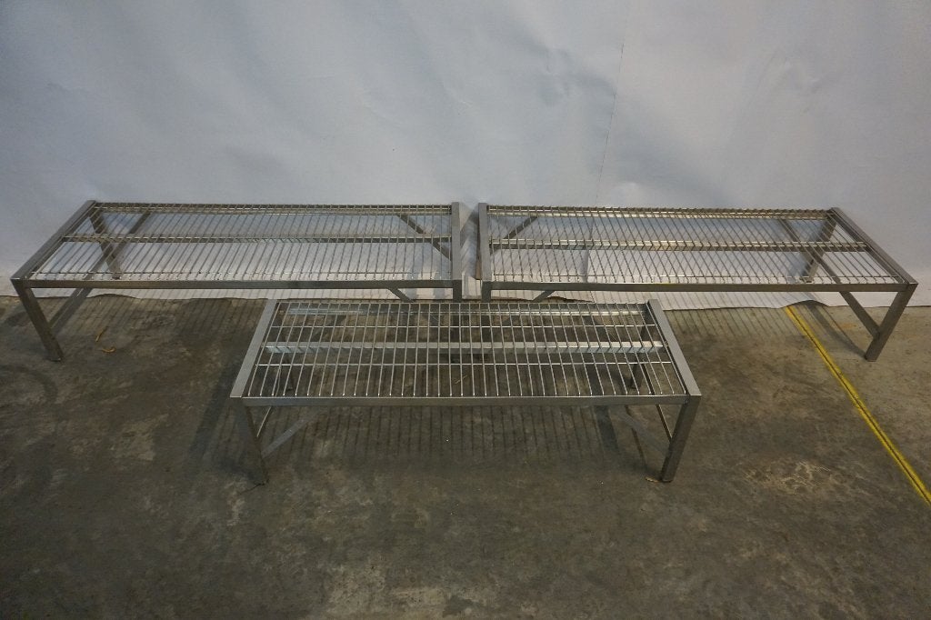 RVS Rek grillrek droogrek opbergrek rek, Ophalen, Gebruikt