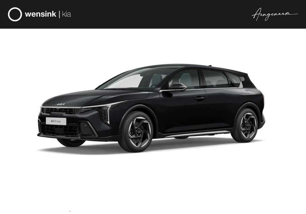 Kia K4 1.0 T-GDi MHEV GT-Line Launch Edition | Full LED-kopl, Auto's, Kia, Stof, Automatische klimaatregeling, 116 pk, Zwart