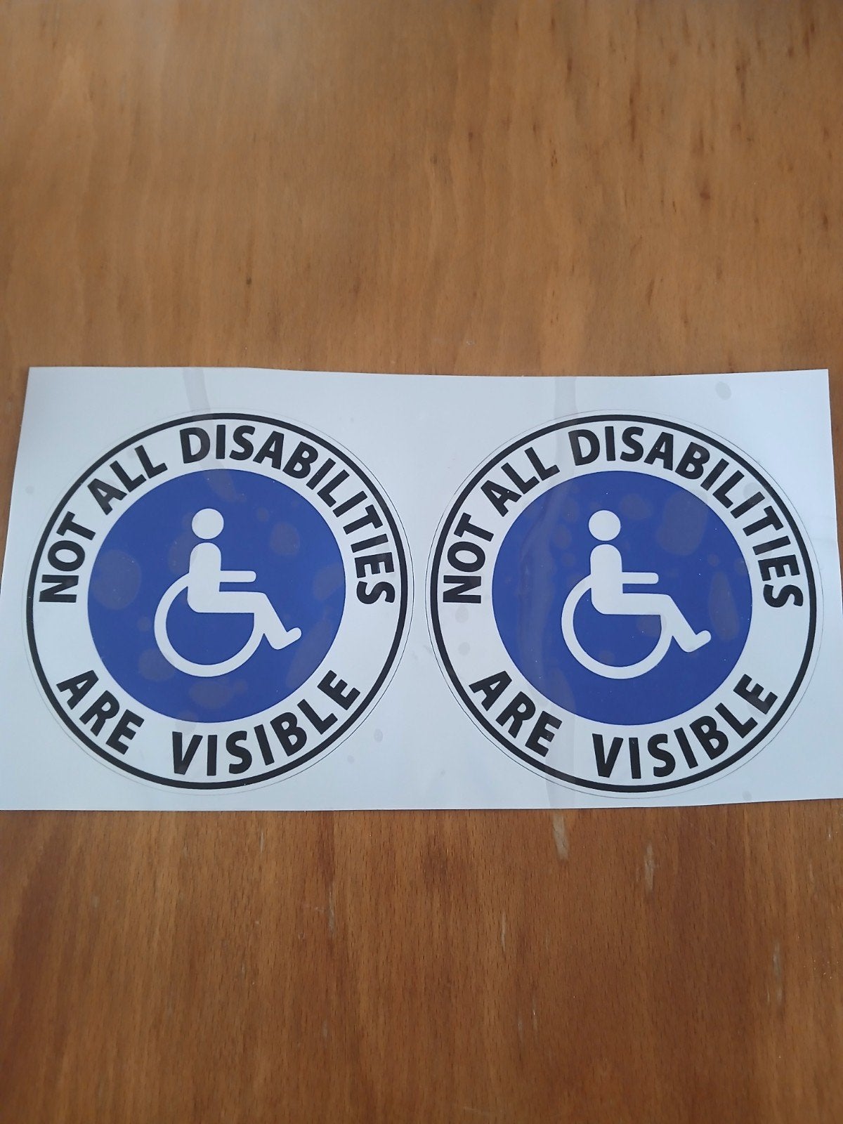 Not all disabilities are visible sticker, Verzamelen, Stickers, Ophalen of Verzenden, Nieuw