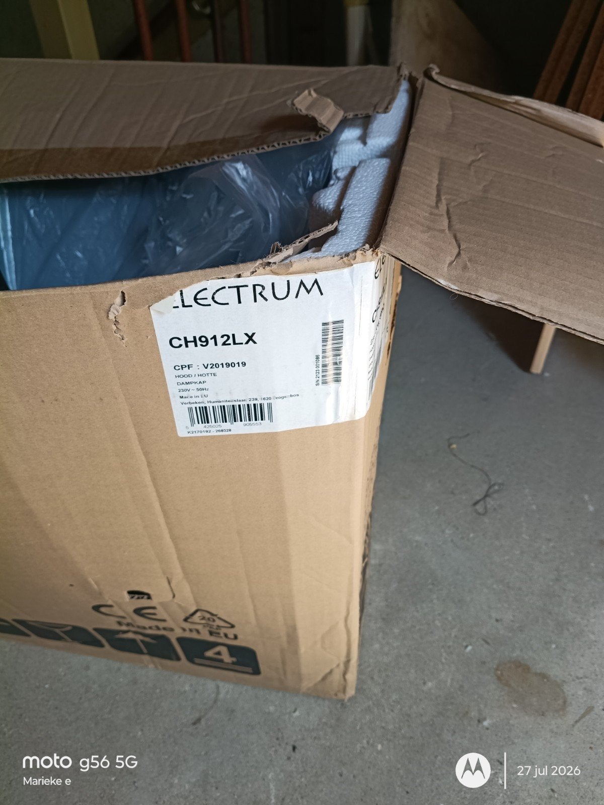 electrum ch912lx afzuigkap 90 cm NIEUW, Ophalen, Nieuw, Wandschouwkap