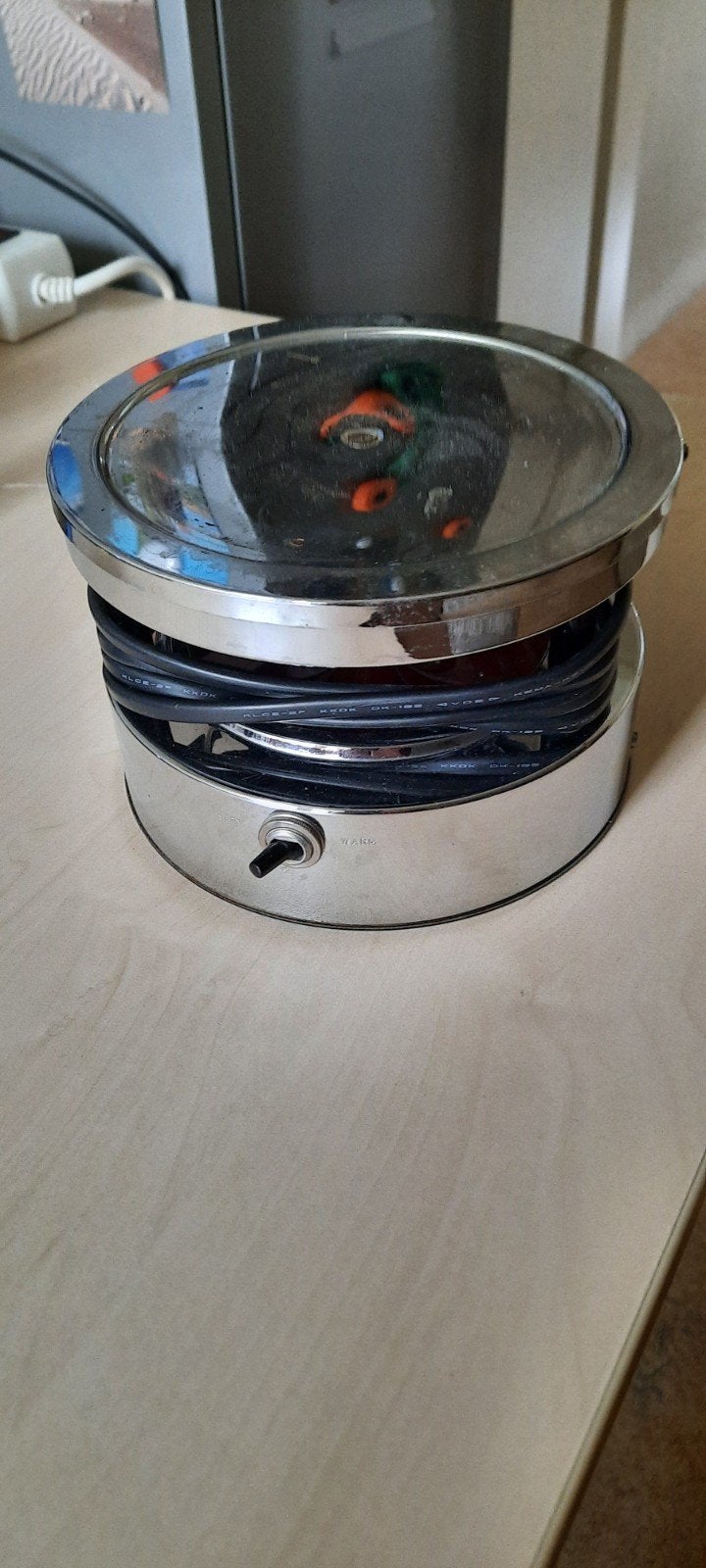 Theelichtje / Warmhoudplaatje - Werkt goed, Zilver, Ophalen of Verzenden, Metaal, Overige typen
