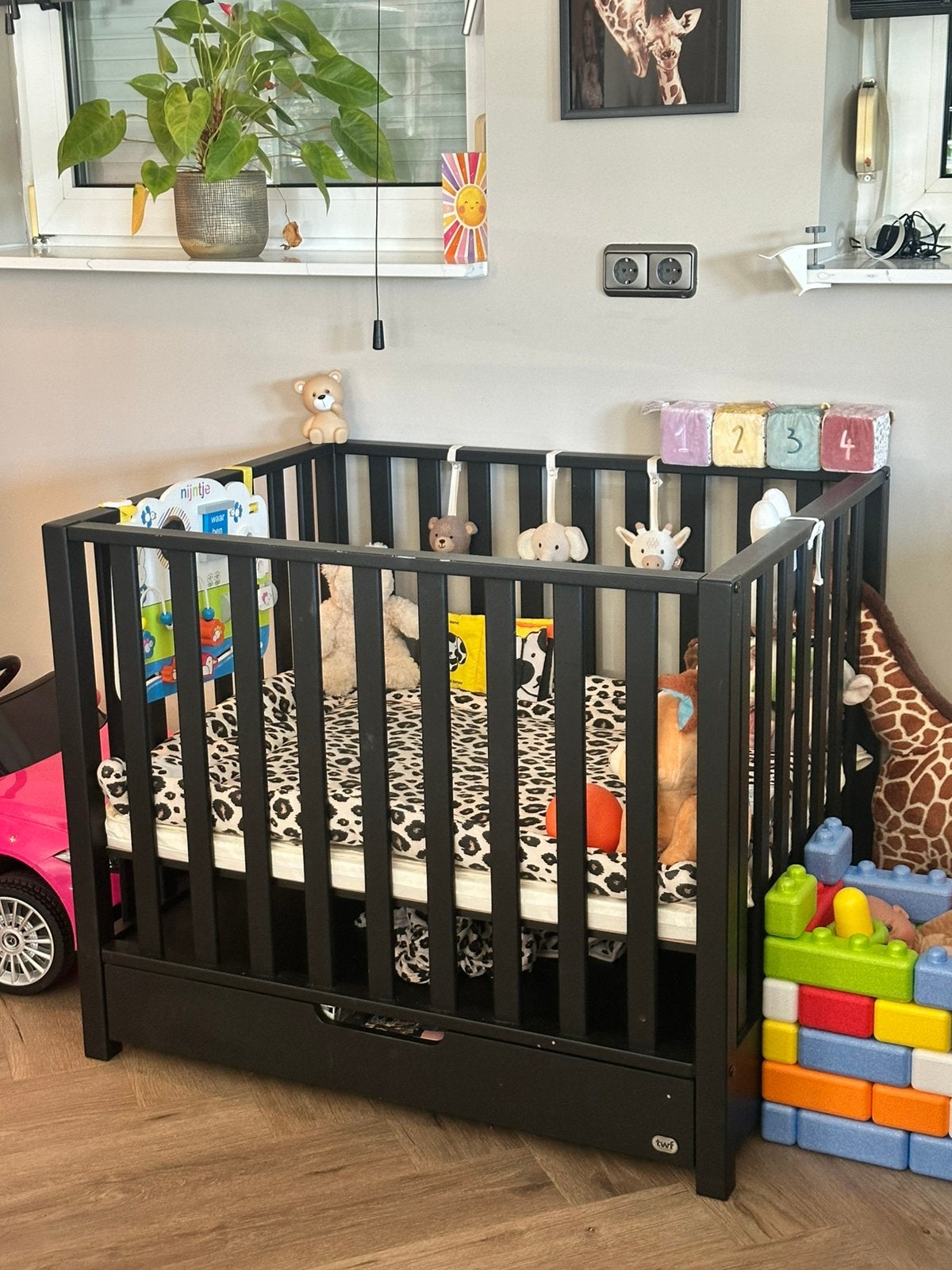 Box met lade zwart, Ophalen of Verzenden, Zo goed als nieuw, Boxkleed
