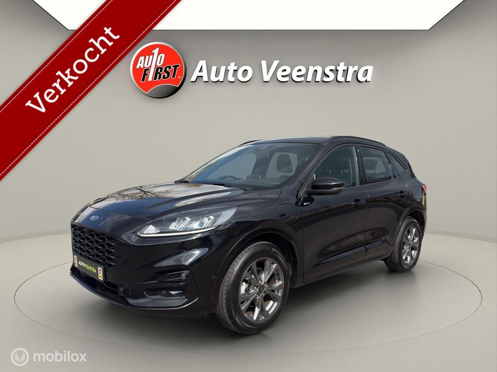 Ford Kuga 2.5 PHEV ST-Line|TREKH|STOELVERW|ADAPTIVE|, Stof, Gebruikt, Zwart, 4 cilinders