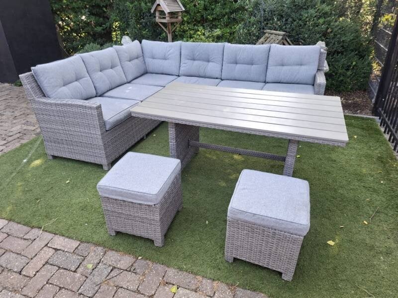prachtige luxe wicker tuinbank, Ophalen, Zo goed als nieuw, Wicker