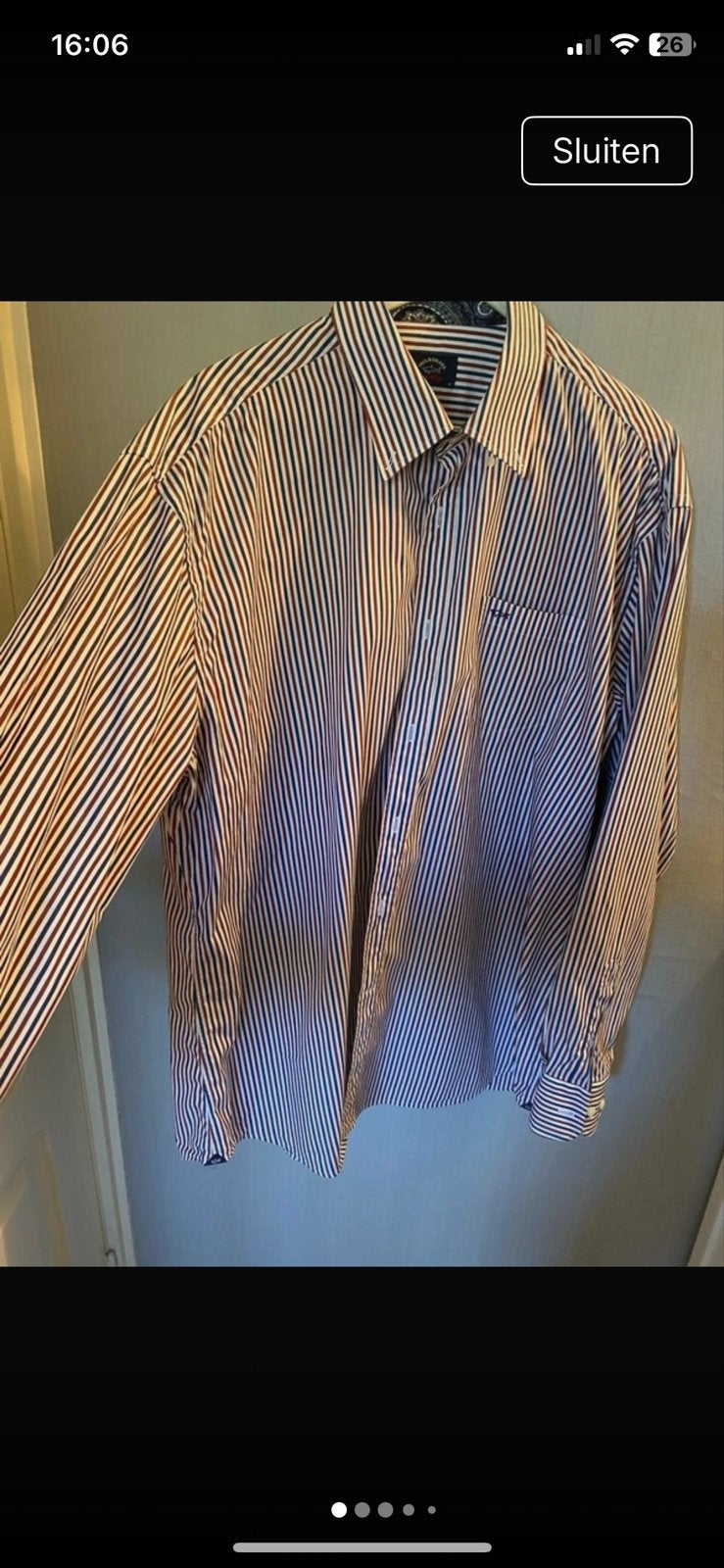 Paul & Shark gestreept overhemd - Maat 45 (XXL), Ophalen of Verzenden, Zo goed als nieuw, Meerkleurig, Halswijdte 43/44 (XL)