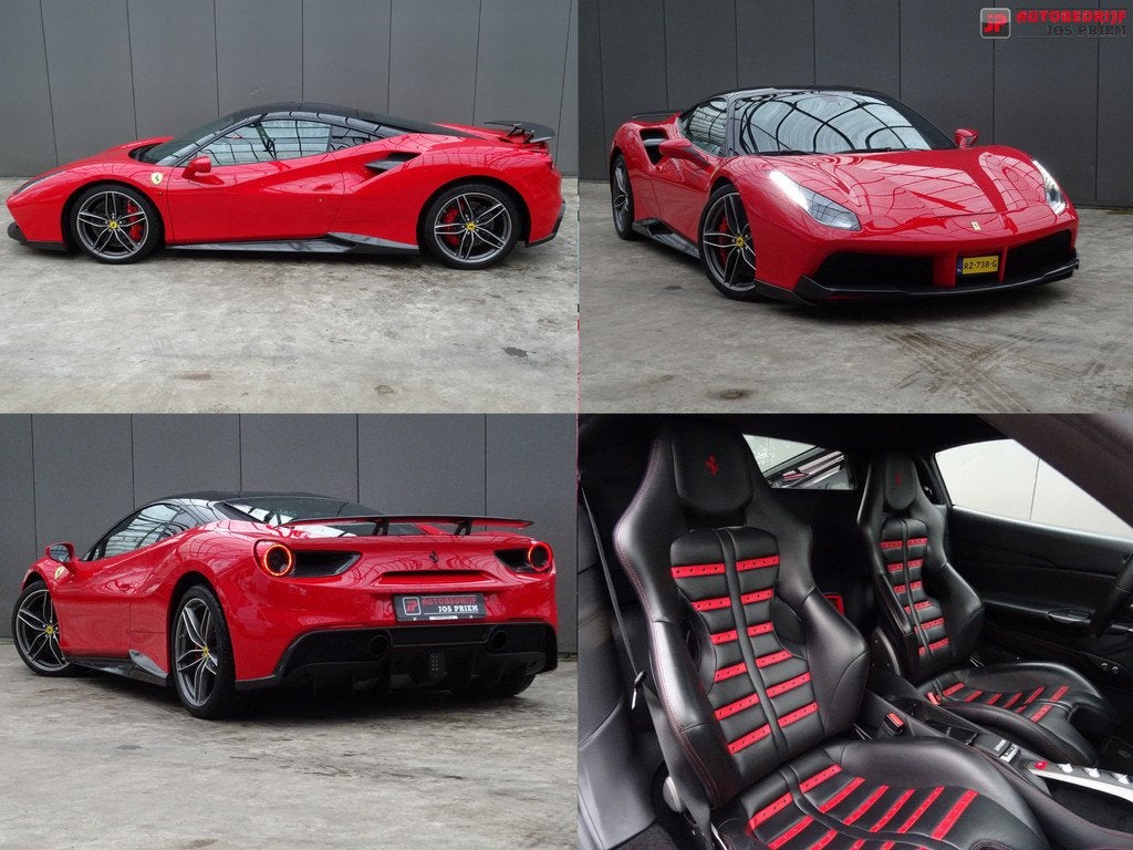 Ferrari 488 3.9 GTB HELE * NOVITEC * BTW * KERAMISCH !, Auto's, Automaat, Gebruikt, Leder, 2 stoelen