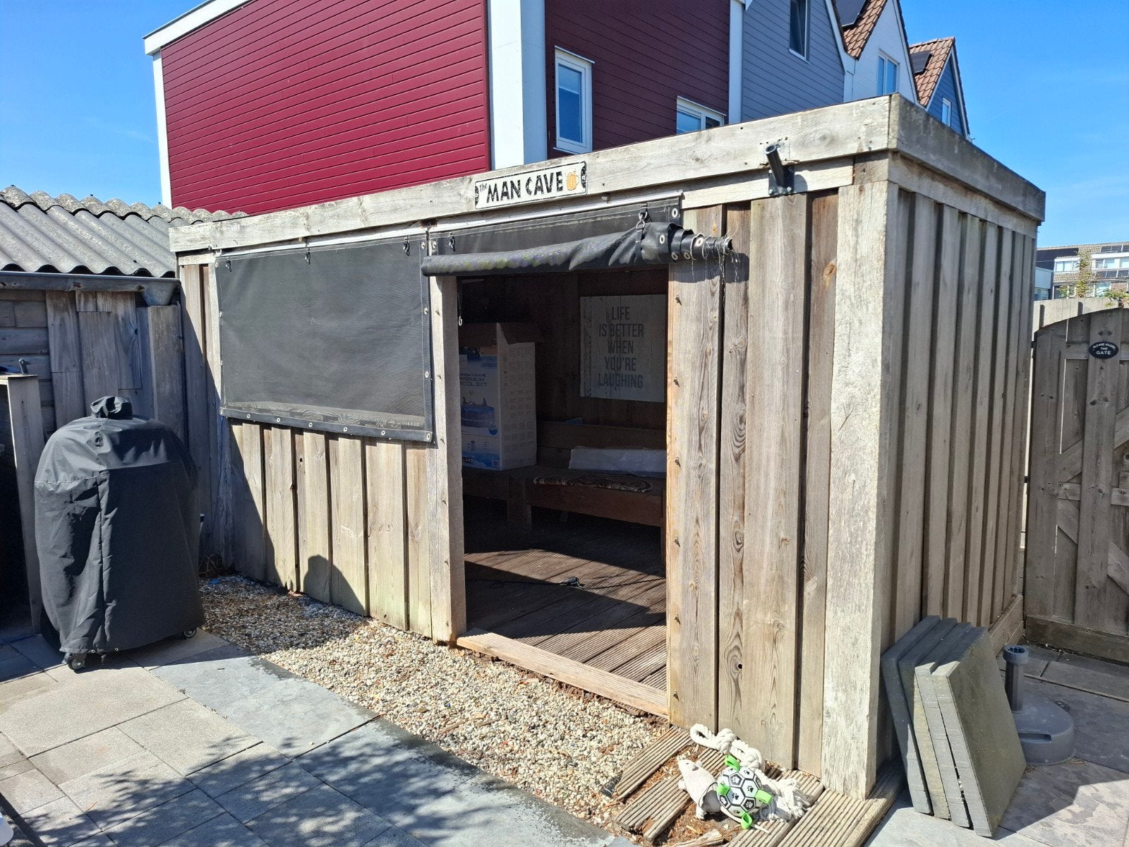 overkapping hout, Ophalen of Verzenden, Gebruikt