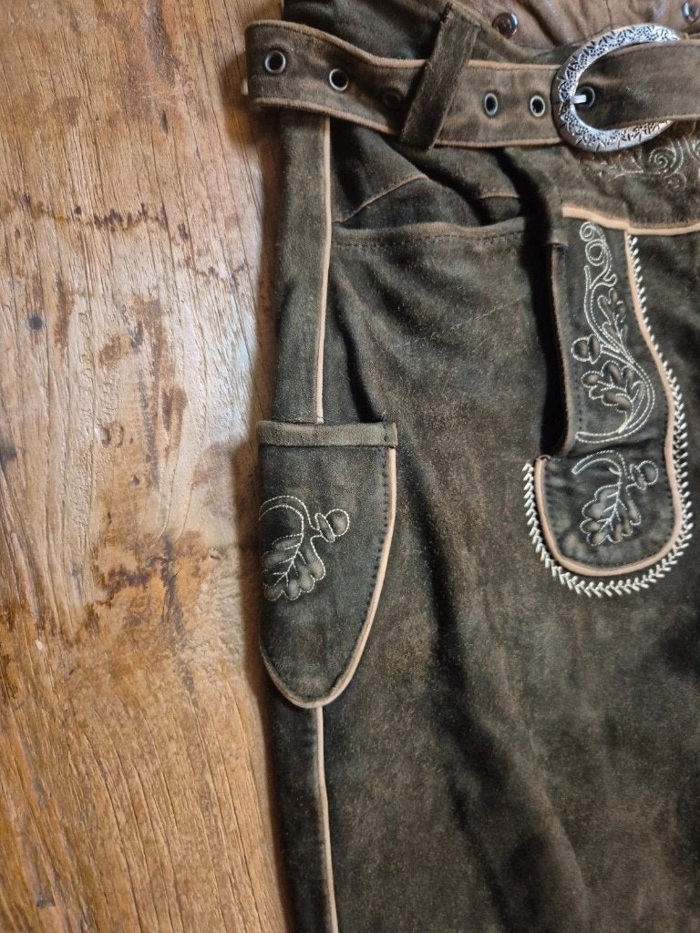 Mooie dames lederhosen, Orgin tiroler, Bruin, Djt@dejuistetoon.eu, Ophalen of Verzenden