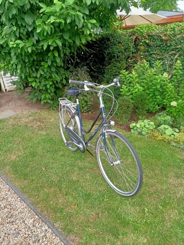 Blauwe damesfiets Giant, Ophalen, Gebruikt, Velgrem, Versnellingen
