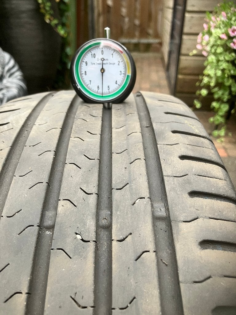 continental conti econtact5 195 55 16, Ophalen, Gebruikt, 16 inch, Band(en)
