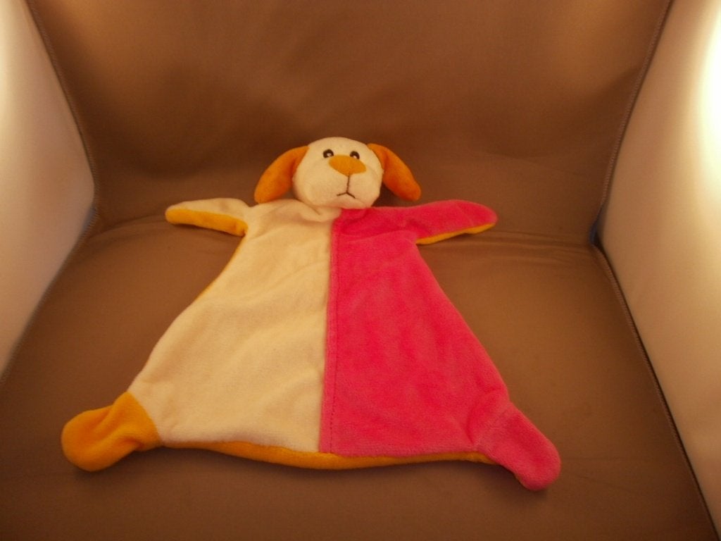 action toy toys hond tuttel wit roze oranje velours zwarte, Overige merken, Nieuw, Middelgroot (20 tot 80 cm), Meerkleurig