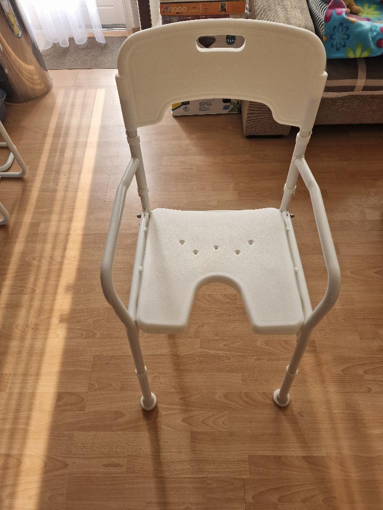Douchestoel DSF 130 (opvouw- en verstelbaar), Ophalen, Gebruikt