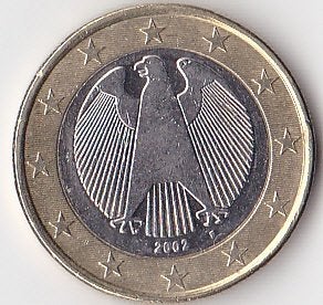 1 euro 2002 Duitsland (F) - vrijwel UNC., Postzegels en Munten, Munten | Europa | Euromunten, Ophalen of Verzenden, Duitsland