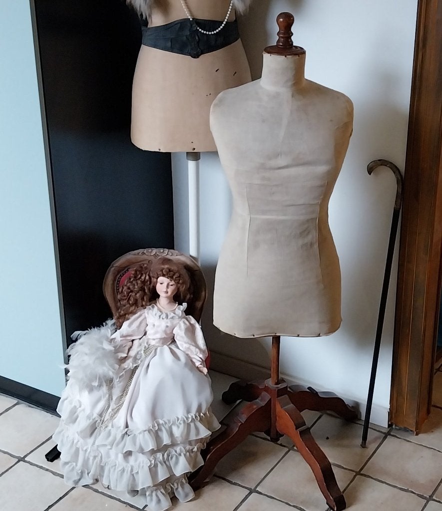 Antieke, Brocante Heren Paspop, van begin 20e eeuw, Ophalen of Verzenden
