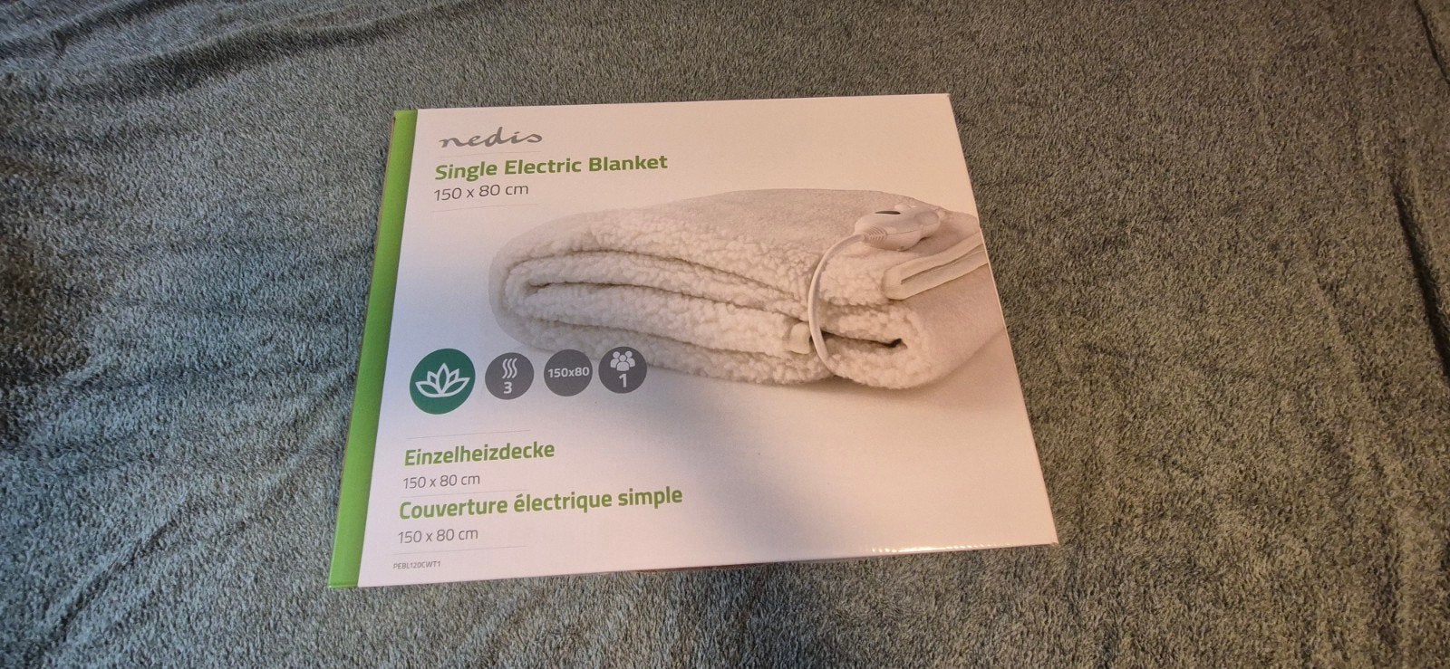 Nieuwe Nedis Elektrische Deken - Single - 150x80 cm, Ophalen